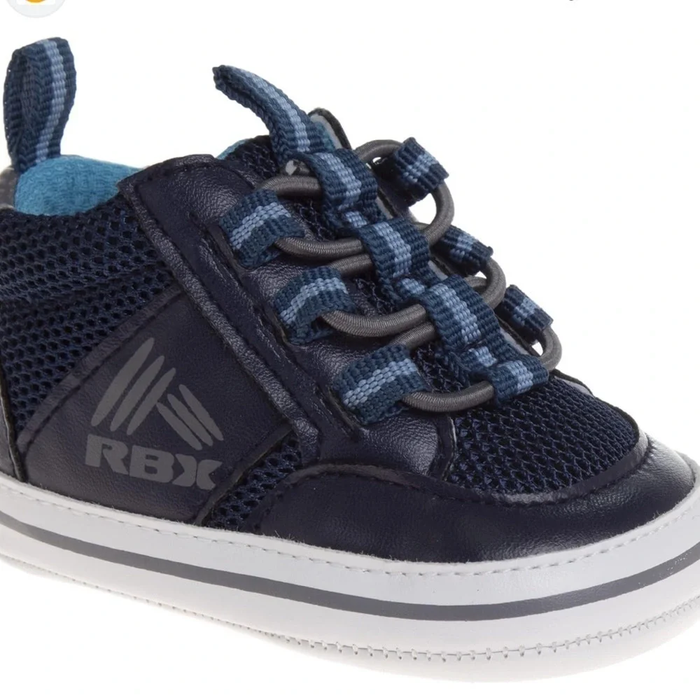 Reebok blue navy crib sneaker shoe unisex boys size 3 new
